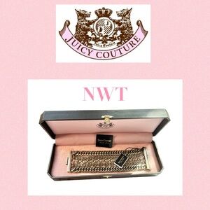 NWT Juicy Couture Cuff Bracelet And Box 
A Rare and Retired Item